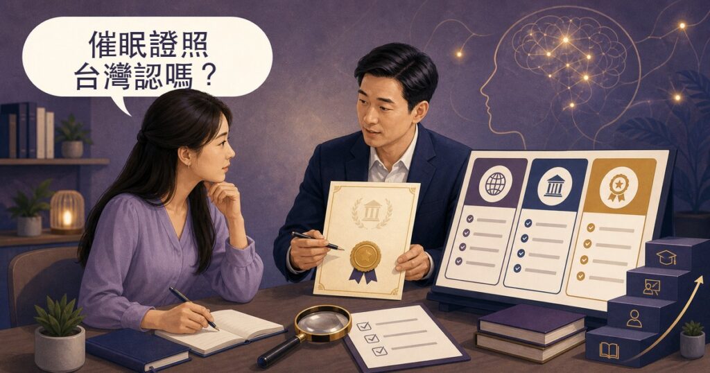 催眠師證照是什麼？台灣法規、費用與國際證照比較全解析