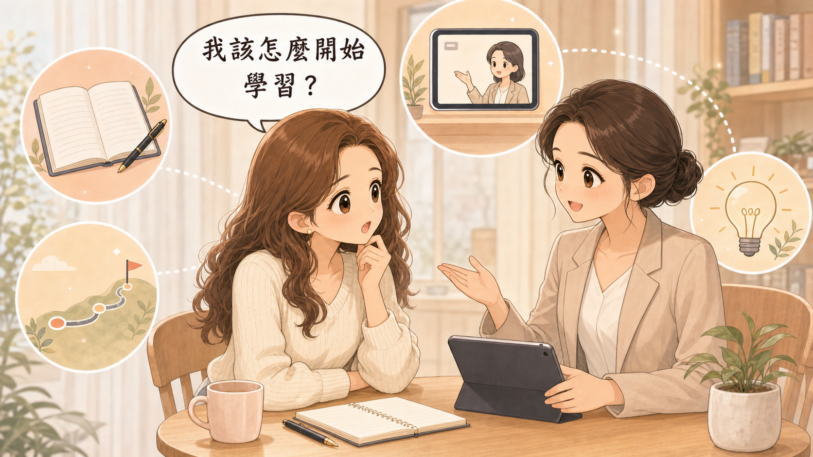 問答風測試封面：成人學習起步